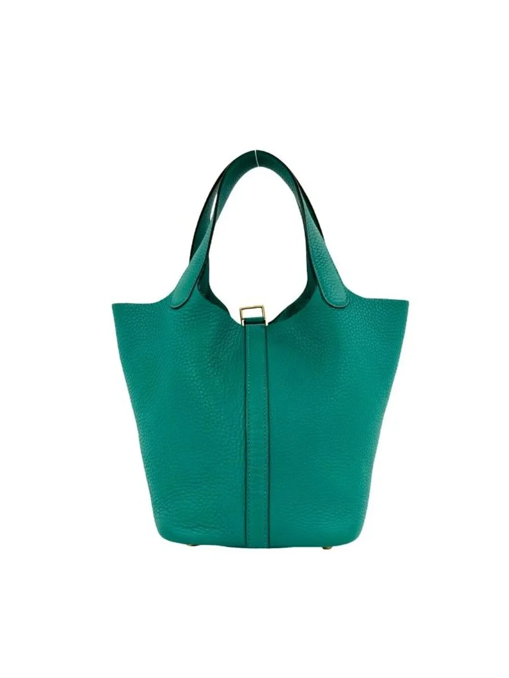 Hermes Picotin Lock Taurillon Clemence Handbag Mini Tote Vert Vertigo